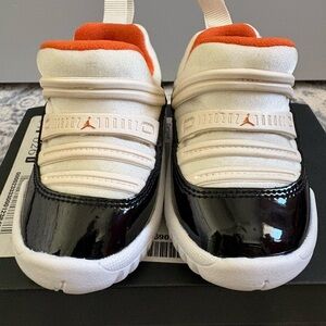 Nike Jordan 11 Retro Little Flex TD – Toddler Size 3C (Sail/Starfish-Black)